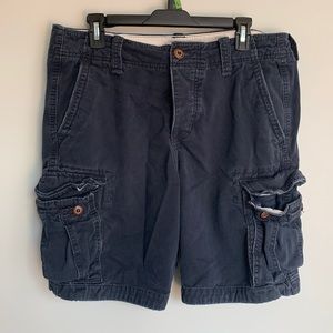 5/25 Navy Blue Hollister Cargo Shorts